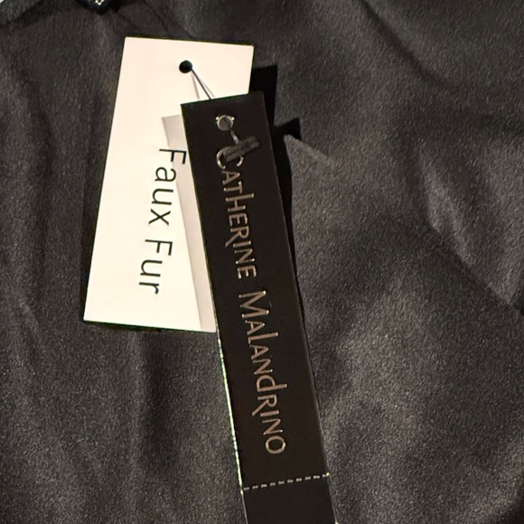 Catherine Malandrino Animal Print Faux Fur Vest - Picture 6 of 6